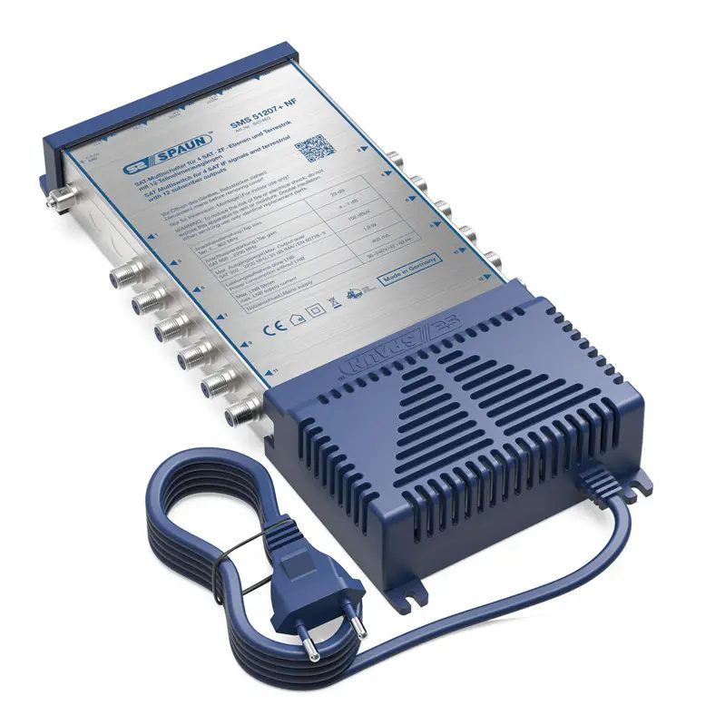 Spaun SMS 51207+ NF Multischalter – isometrische Ansicht von hinten SPAUN SMS-51207+-NF - Multischalter