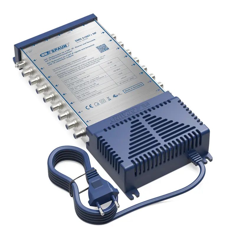Spaun SMS 51607+ NF Multischalter – isometrische Ansicht von hinten SPAUN SMS-51607+-NF - Multischalter