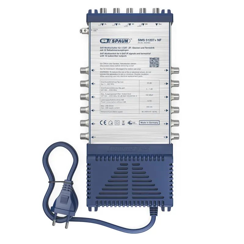Spaun SMS 51207+ NF Multischalter – Draufsicht SPAUN SMS-51207+-NF - Multischalter